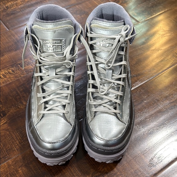 Converse Pro Leather X2 High 'Metallic Vis - Silver’ - Women’s Size 6.5 169529C - Picture 1 of 9